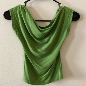shein, green short sleeve crop top